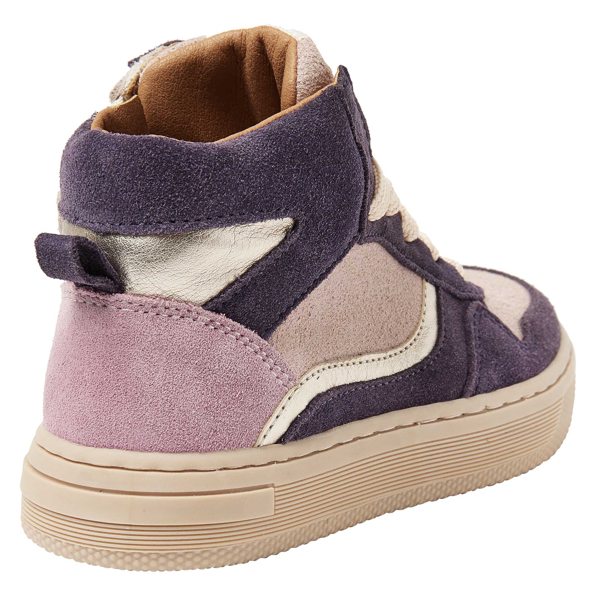 Basket haute violette/rose avec lacets et fermeture éclair  pour filles, Kipling