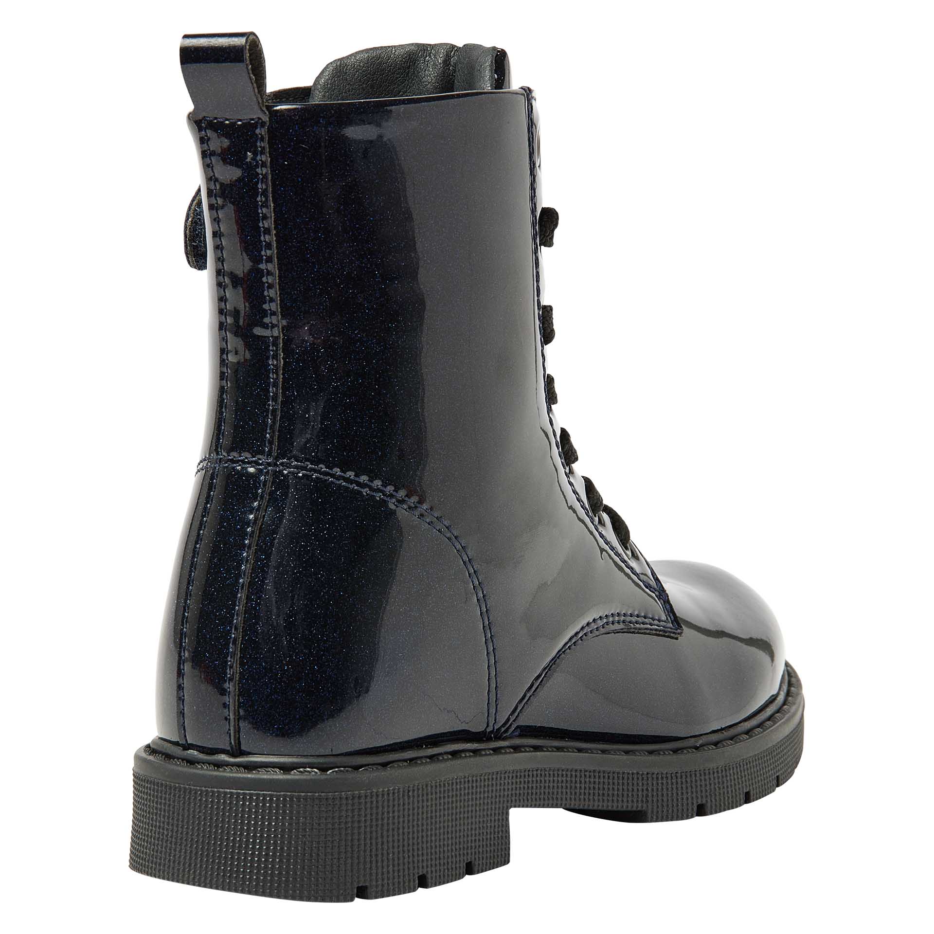 Blauwe glitter veterboot met rits  voor meisjes, Kipling