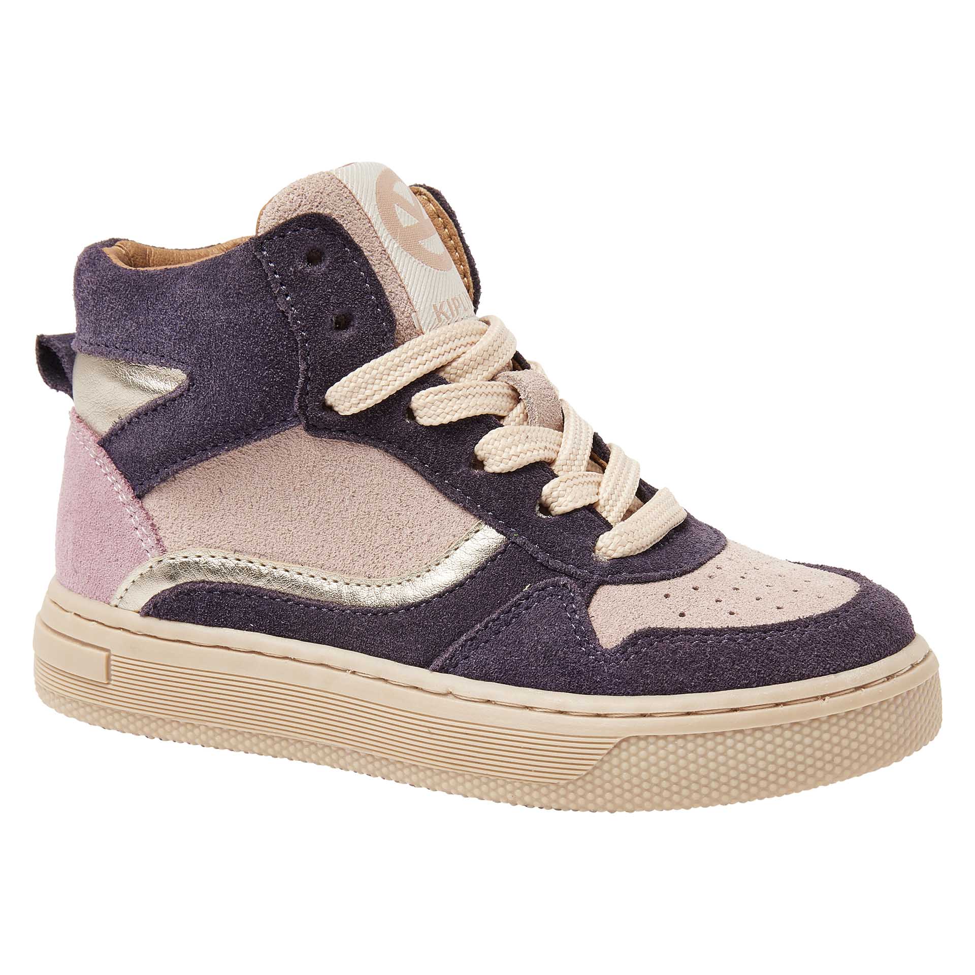 Basket haute violette/rose avec lacets et fermeture éclair  pour filles, Kipling