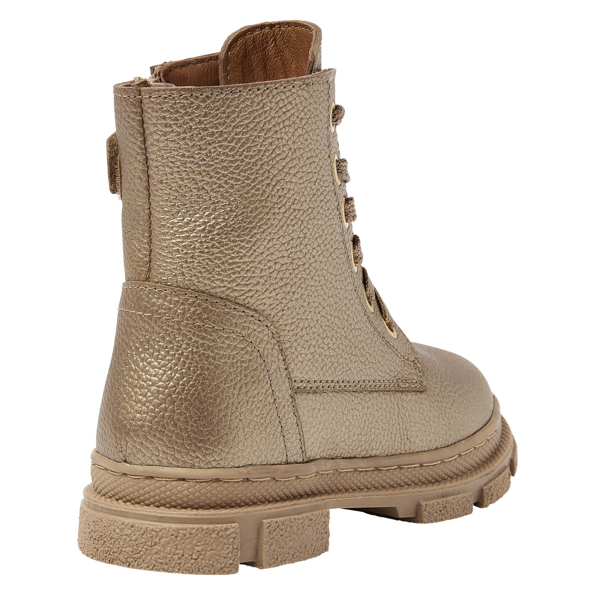 Metallic gouden veterboot met rits  voor meisjes, Kipling