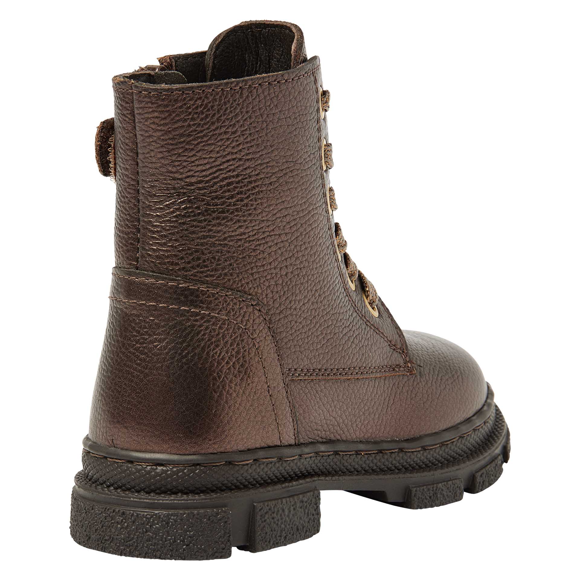 Metallic bruine veterboot met rits  voor meisjes, Kipling